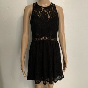 Woman’s Black Lace Dress